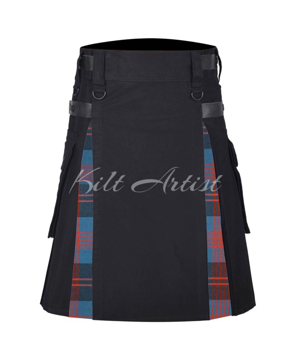 Black Cotton Angus Ancient Tartan Hybrid Kilt