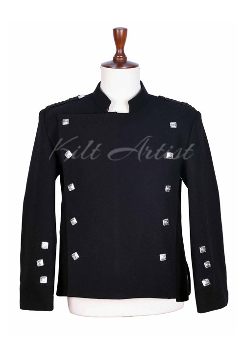 Black Wool Montrose Doublet Jacket
