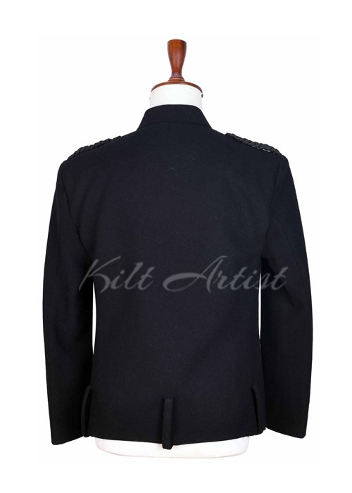 Black Wool Montrose Doublet Jacket