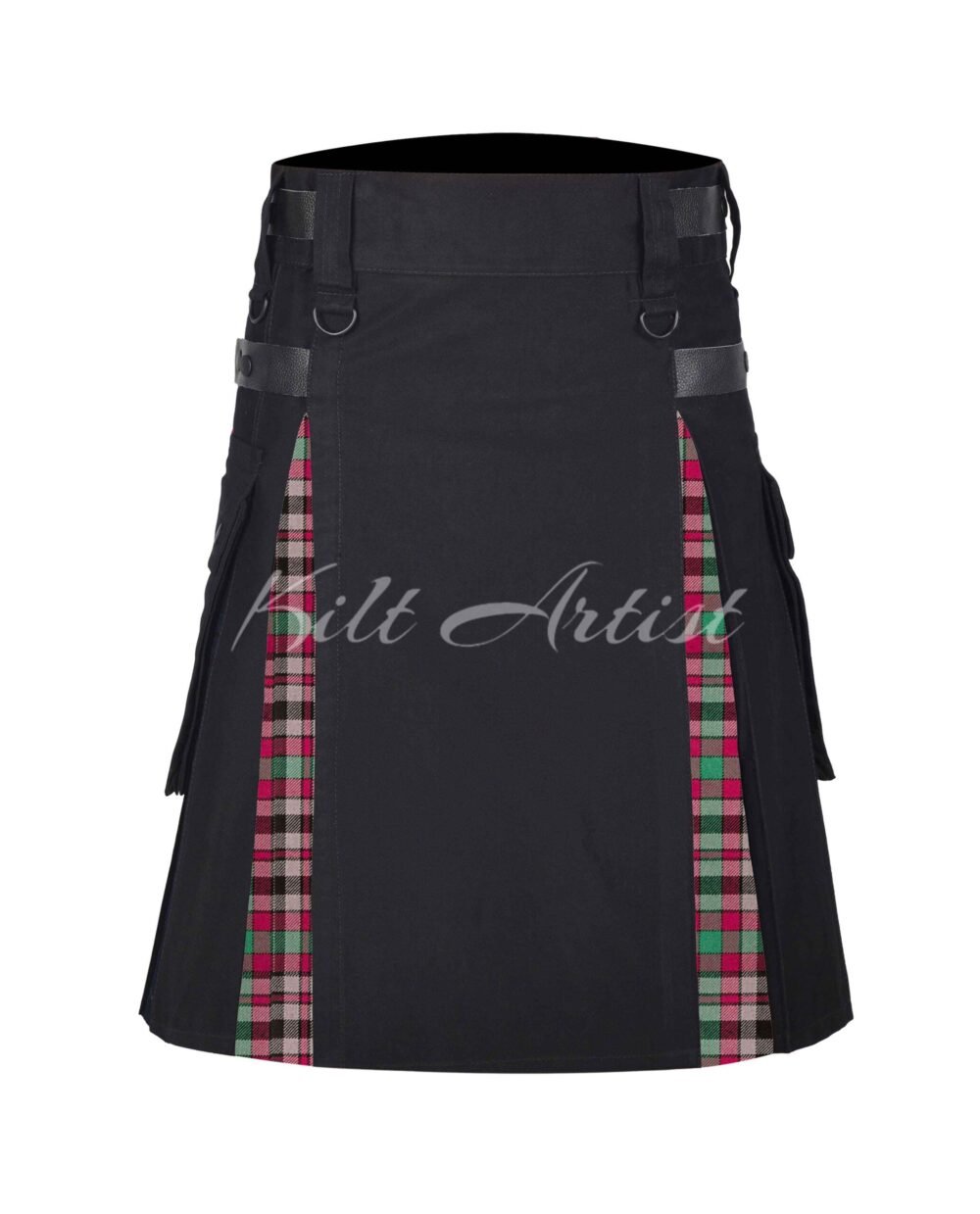 Black Cotton Borthwick Tartan Hybrid Kilt