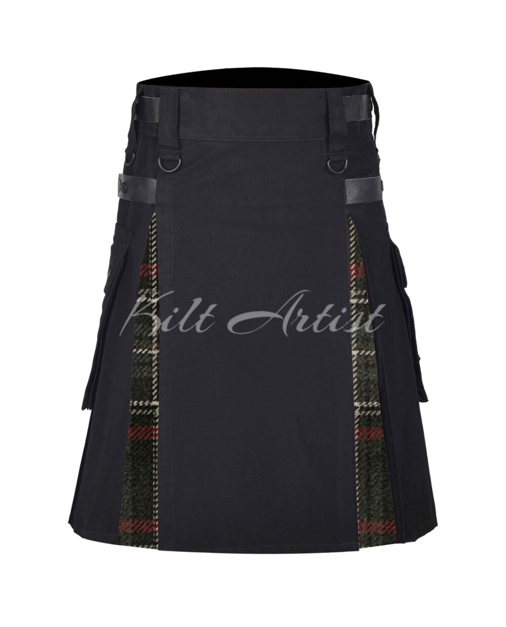 Bracken Stewart Graphite Tartan Hybrid Kilt