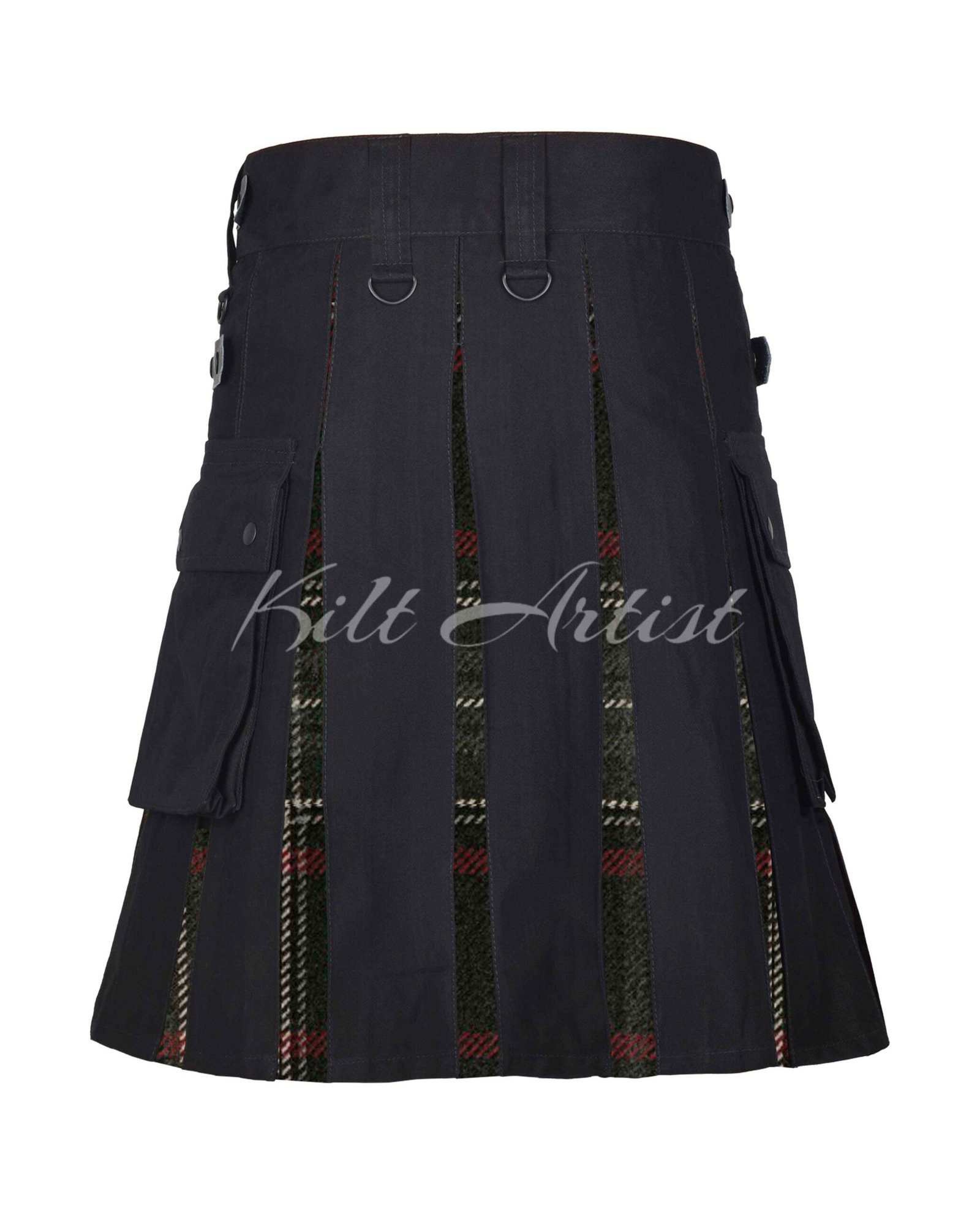 Bracken Stewart Graphite Tartan Hybrid Kilt