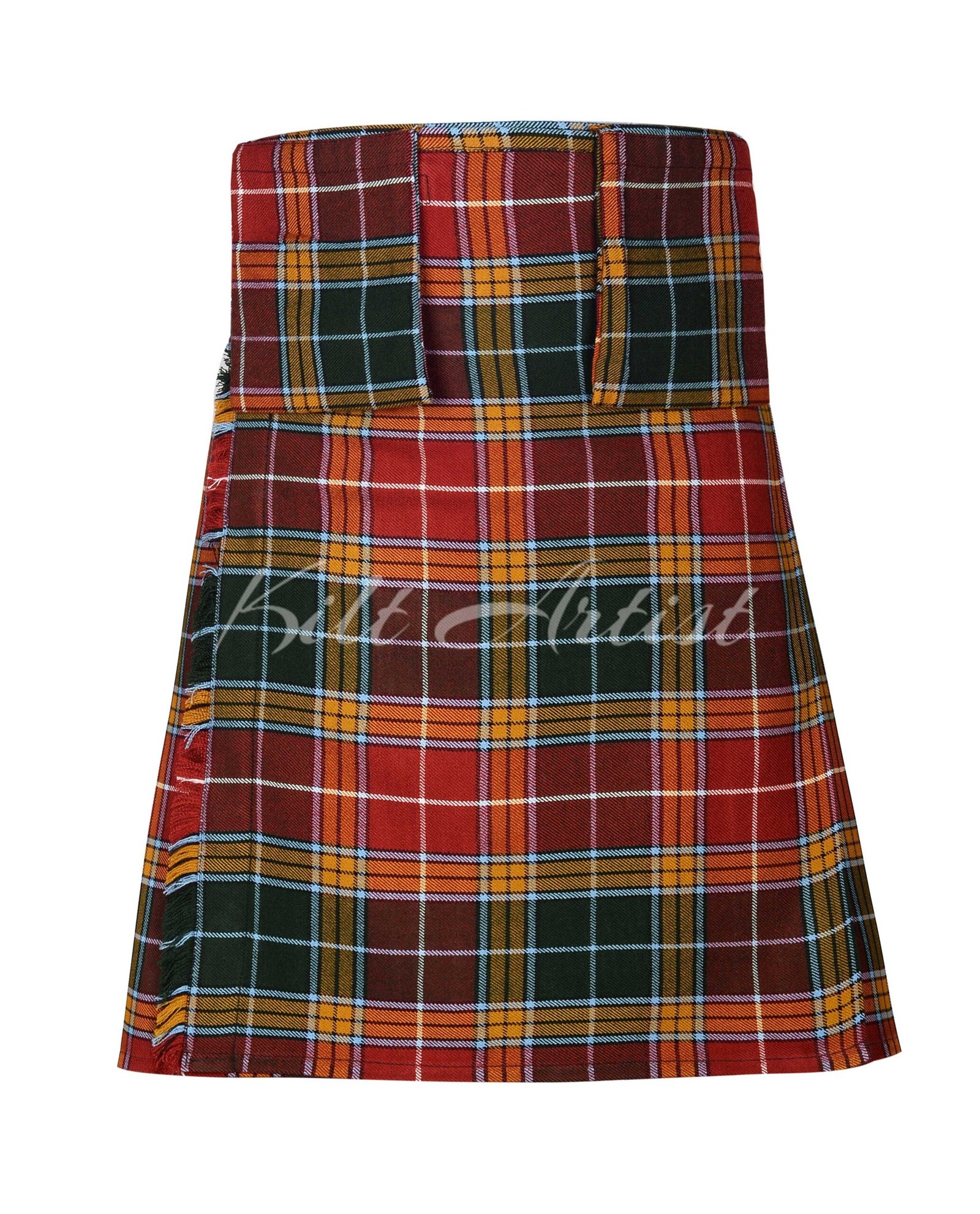 Buchanan Muted Tartan 8 Yard Kilt with Pockets