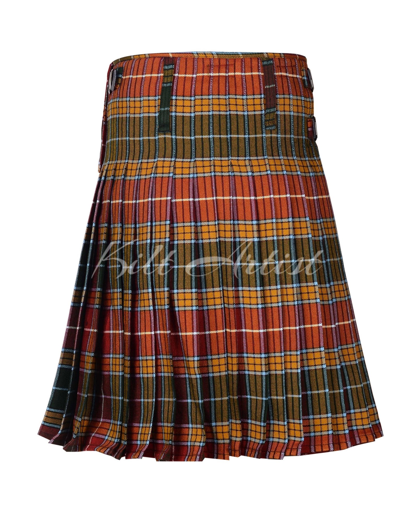 Buchanan Muted Tartan 8 Yard Kilt with Pockets