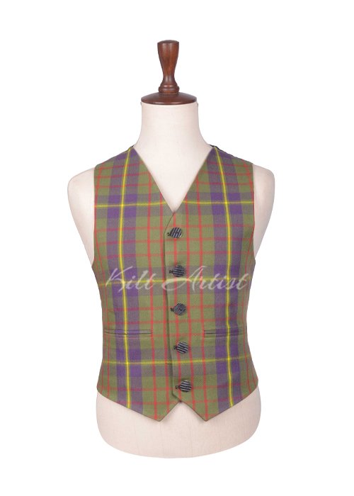 Cameron Hunting Ancient Tartan Argyll Waistcoat