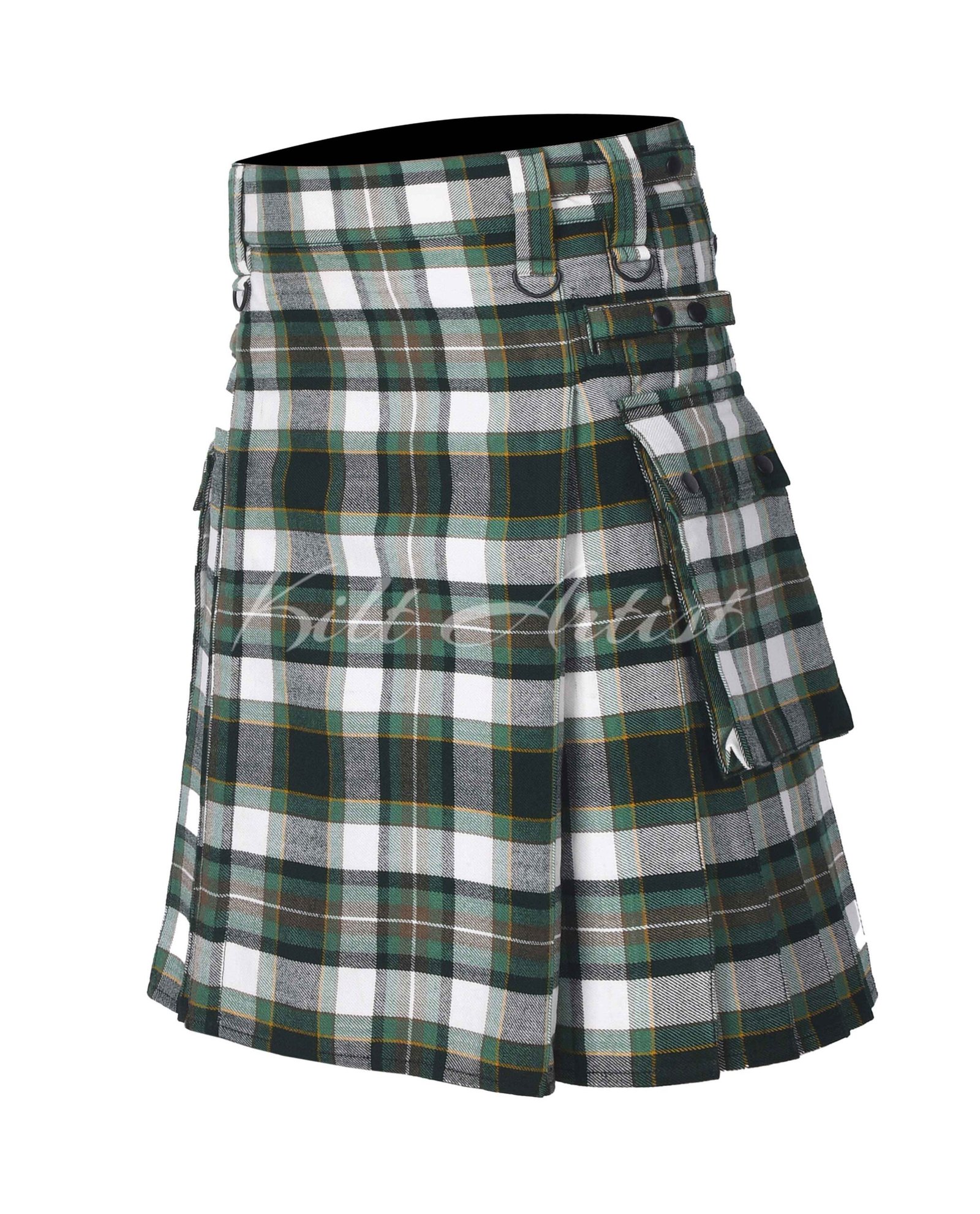 Drummond of Perth Dress Green Tartan Utility Kilt