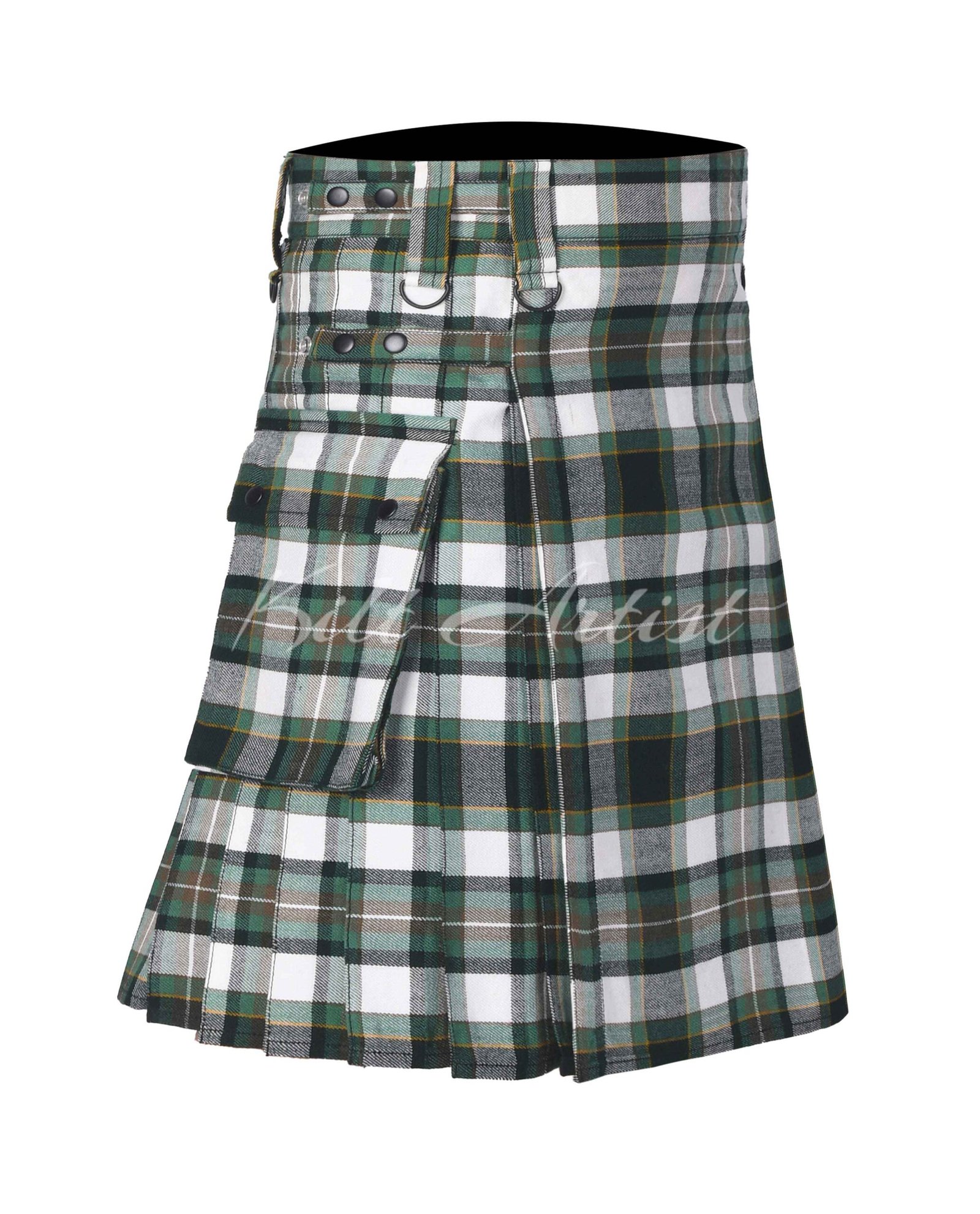 Drummond of Perth Dress Green Tartan Utility Kilt