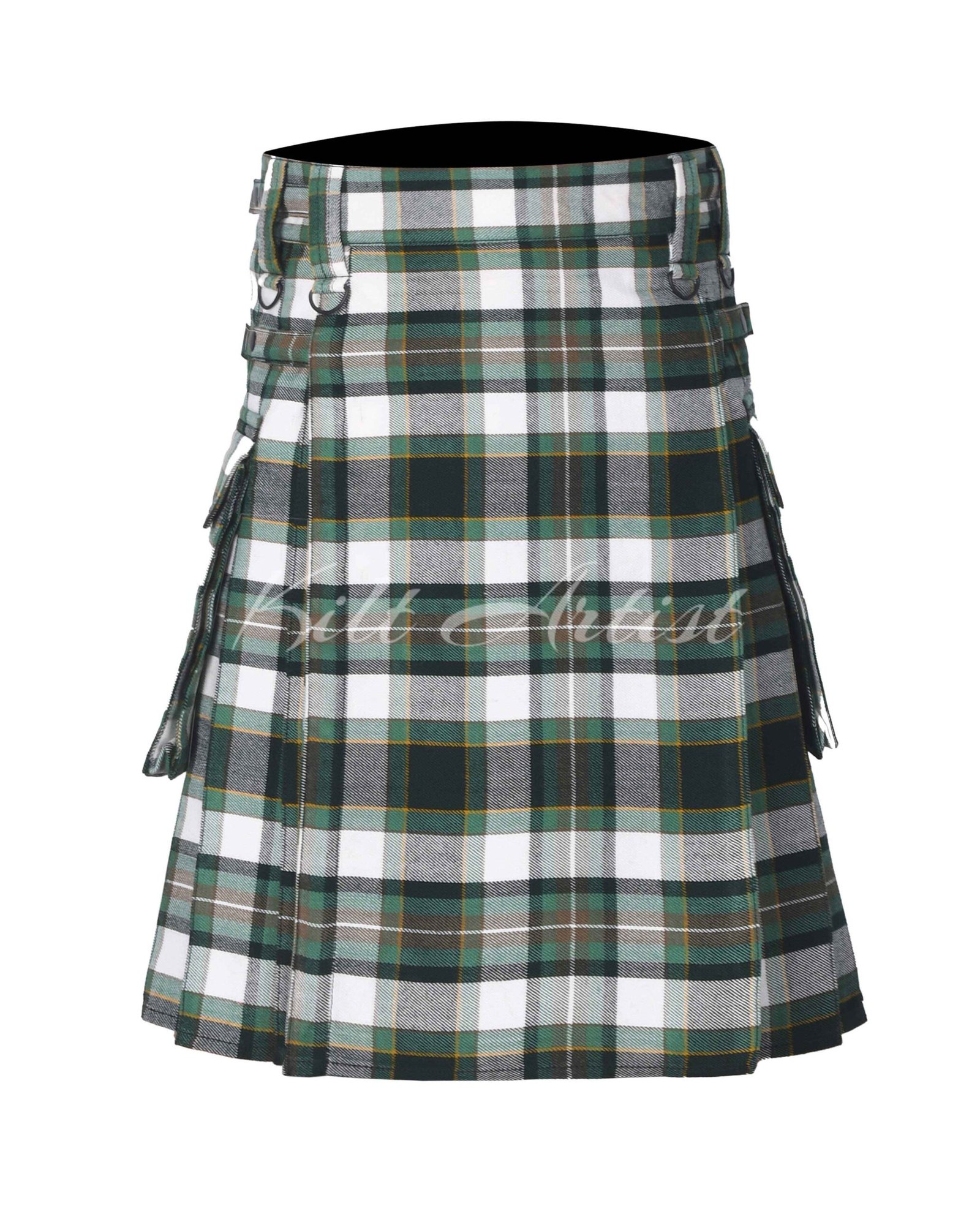 Drummond of Perth Dress Green Tartan Utility Kilt