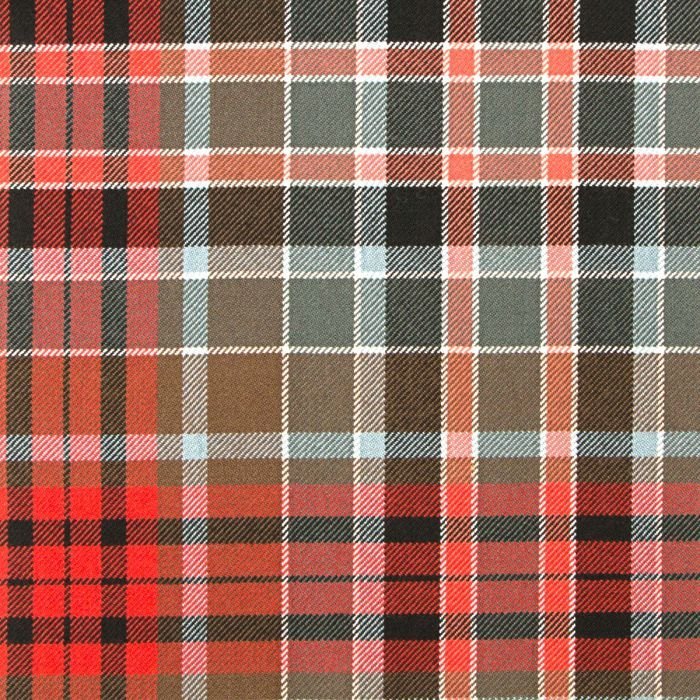 Gordon Red Weathered Tartan Fabric