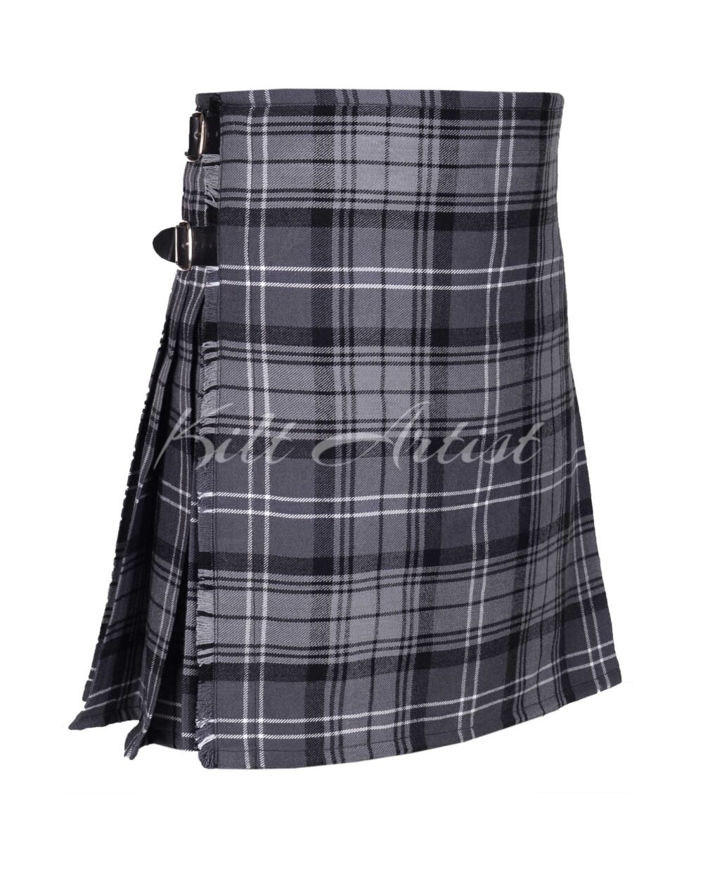 Hamilton Grey Tartan 8 Yard Kilt