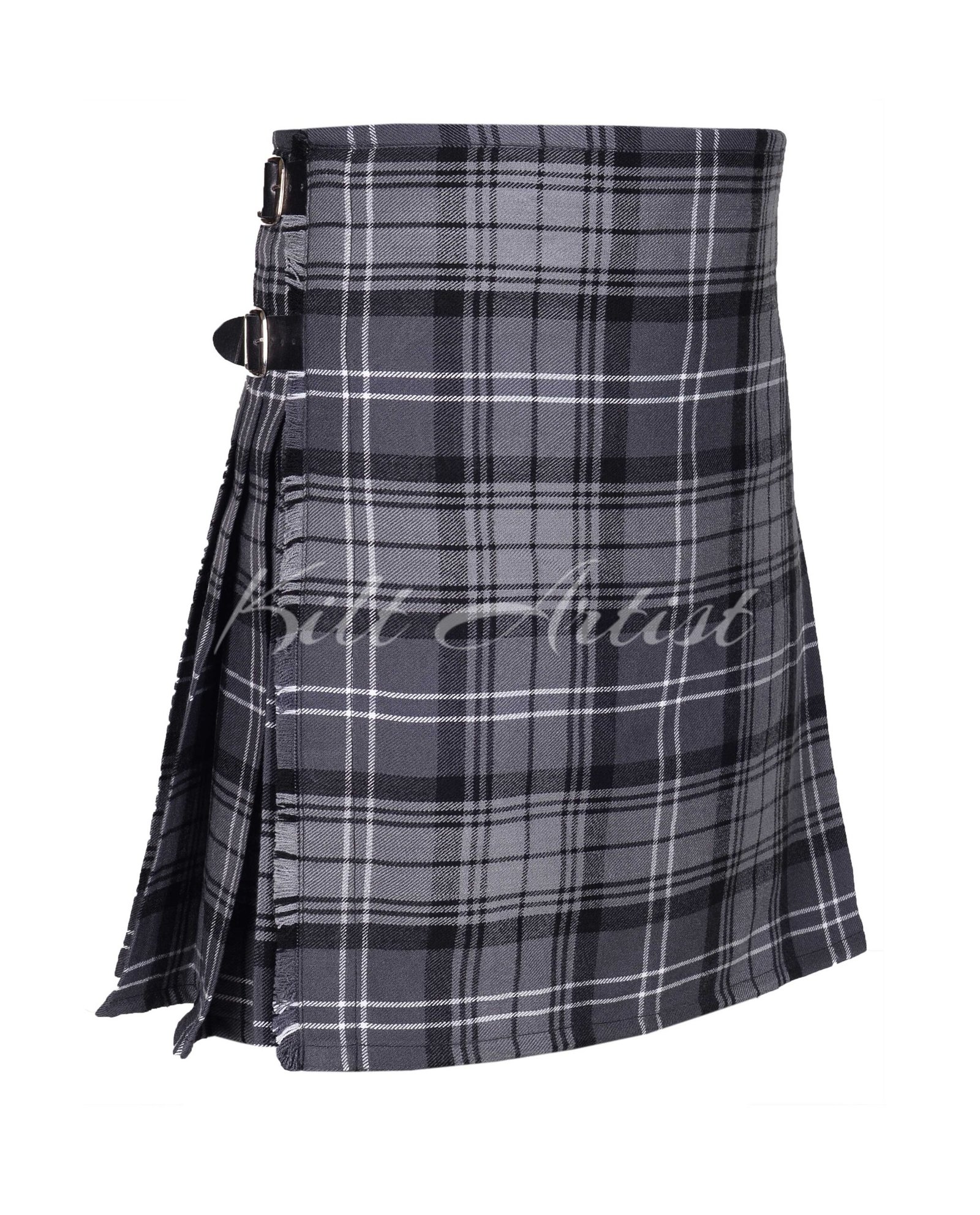 Hamilton Grey Tartan 8 Yard Kilt