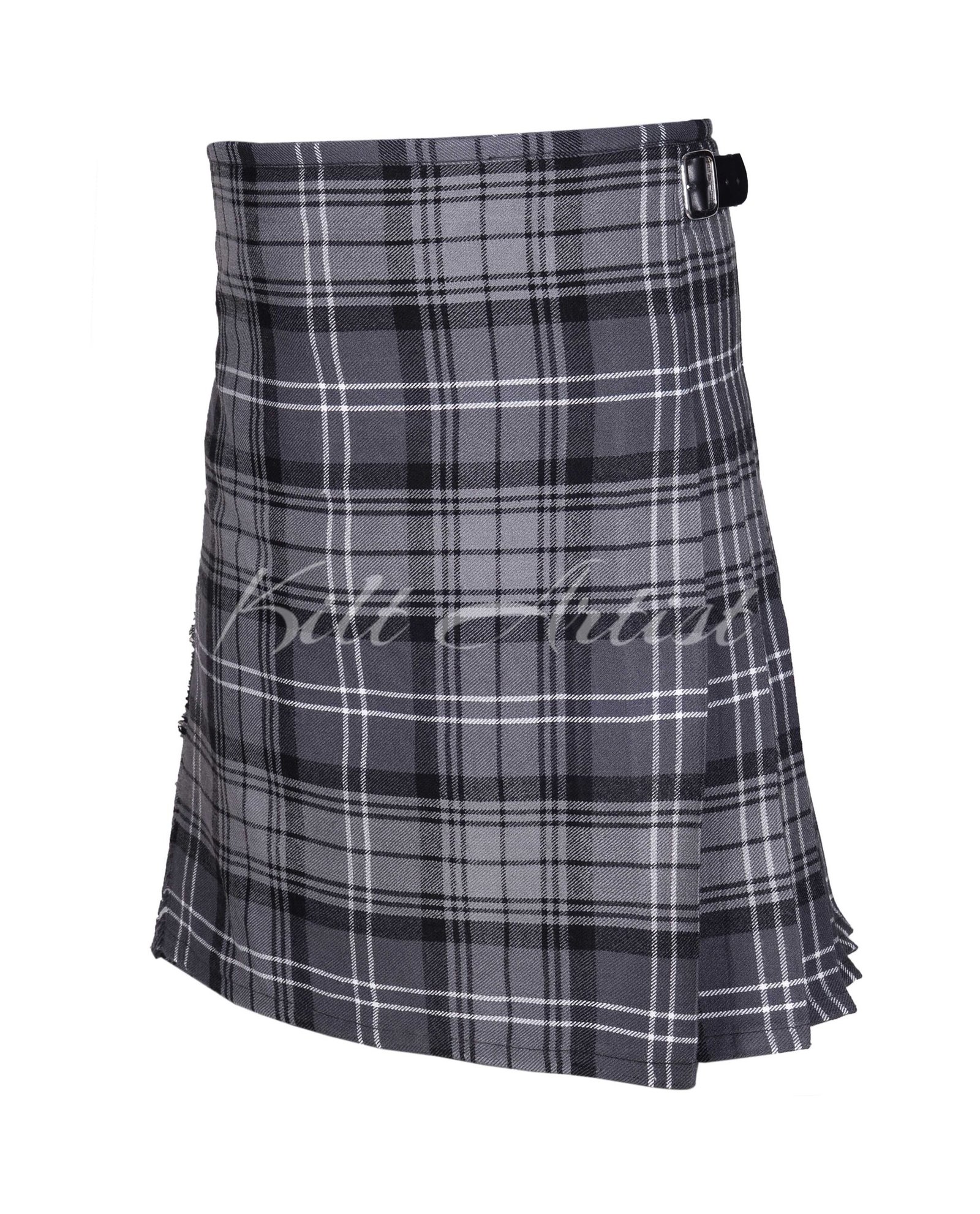 Hamilton Grey Tartan 8 Yard Kilt