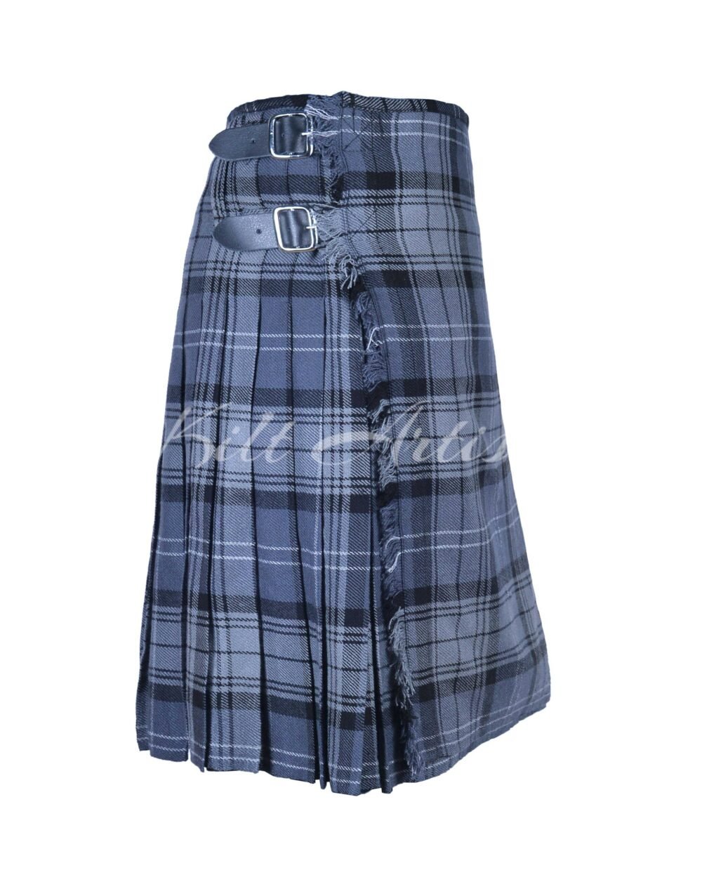 Hamilton Grey Muted Tartan 8 Yard Kilt