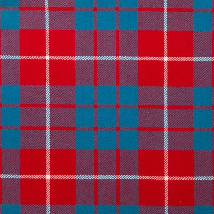 Hamilton Red Modern Tartan Fabric