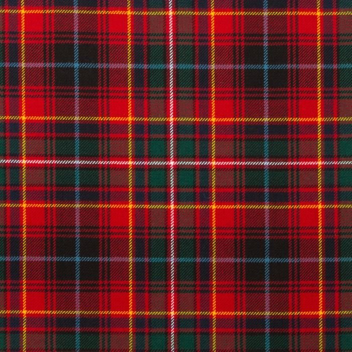 Innes Red Modern Tartan Fabrics