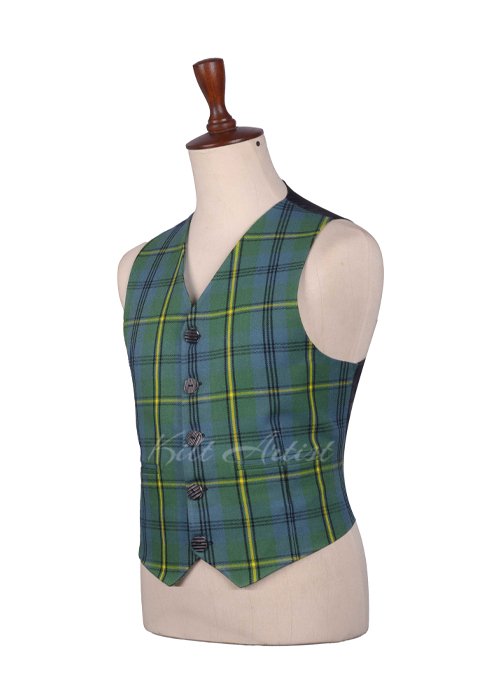 Johnston Ancient Tartan Argyll Waistcoat - Image 3