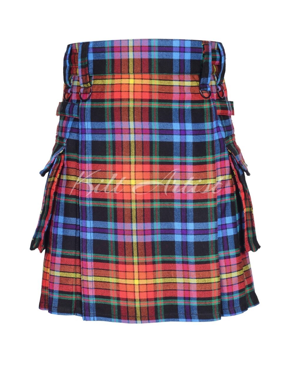 LGBTQ Pride Tartan Utility Kilt