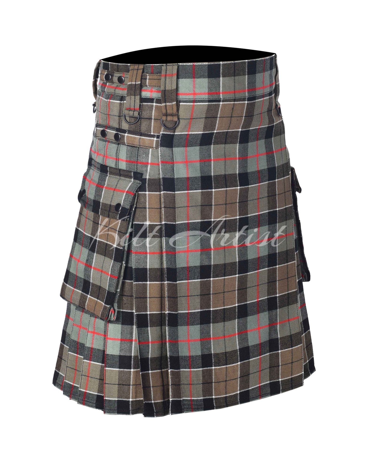 Leslie Weathered Tartan Utility Kilt