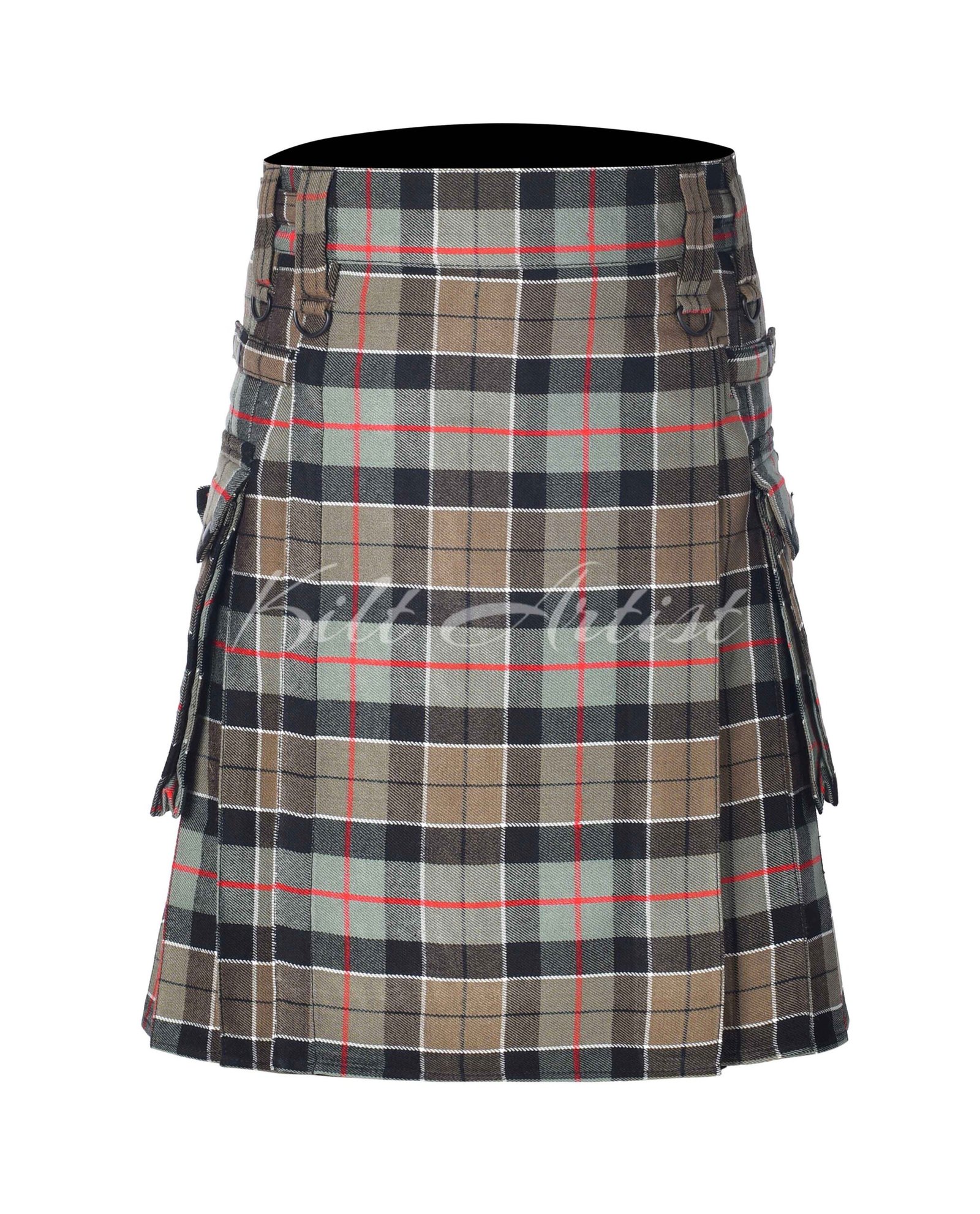 Leslie Weathered Tartan Utility Kilt