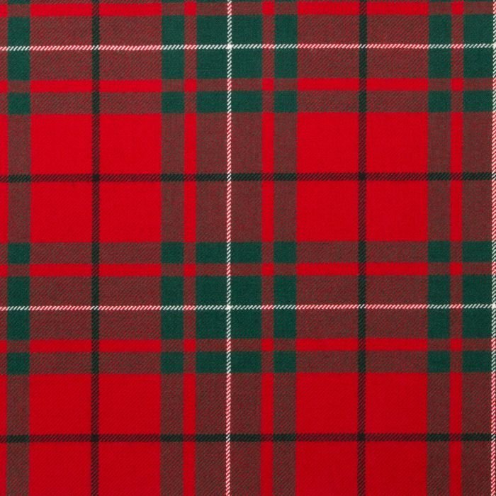 MacAuley Red Modern Tartan Fabric