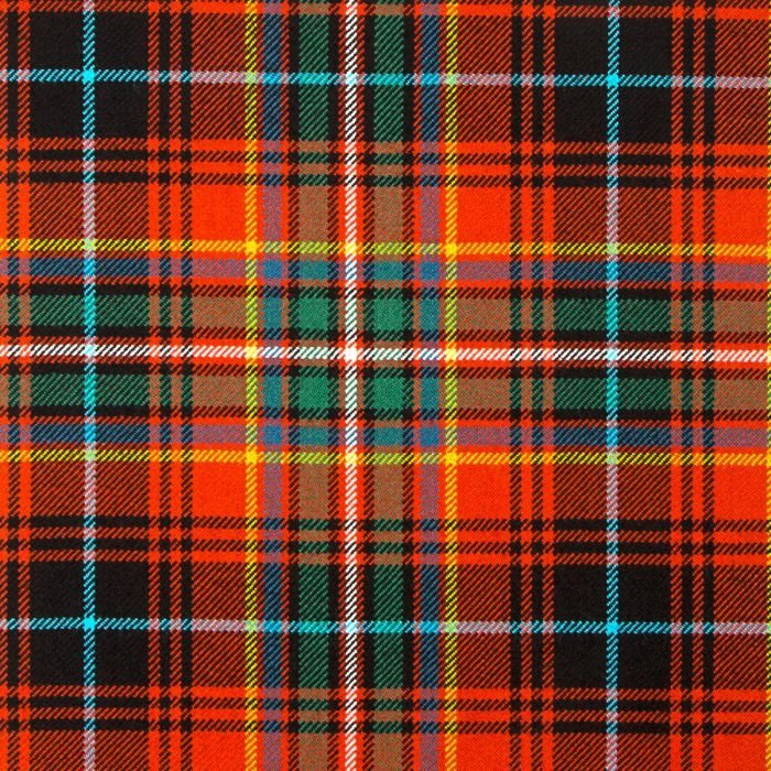 MacInnes Red Ancient Tartan Fabric