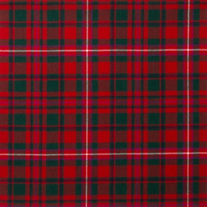 MacKinnon Red Modern Tartan Fabric