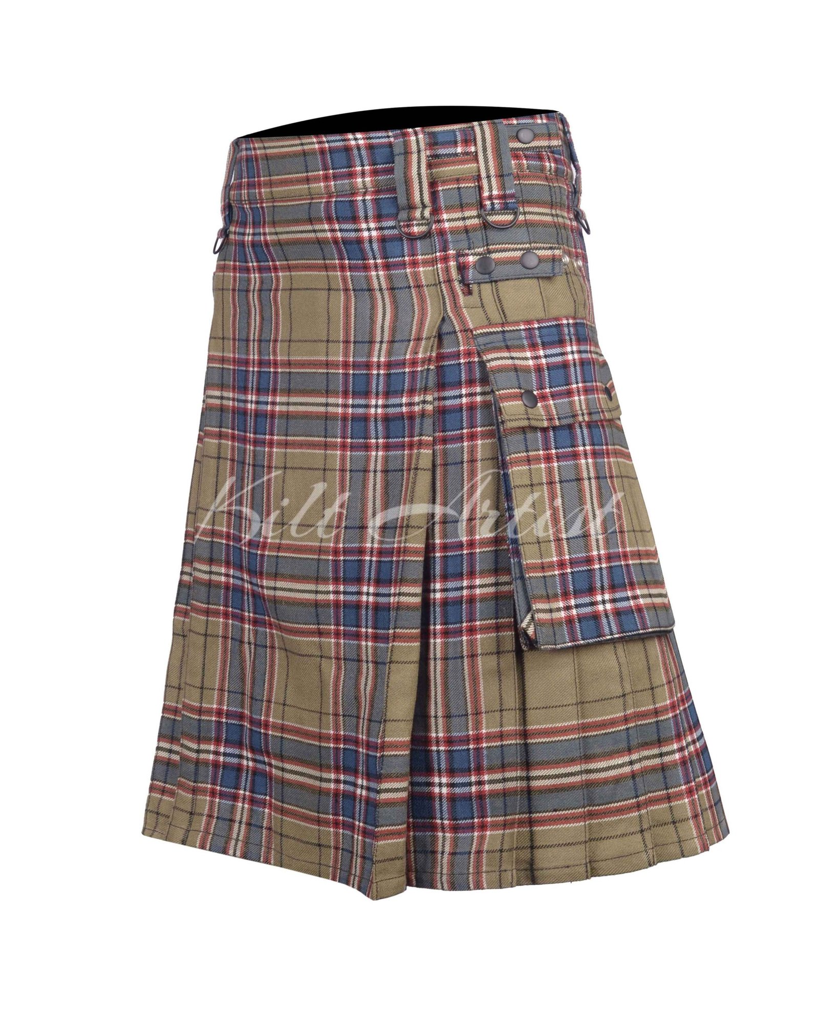Macfarlane Hunting Ancient Weathered Tartan Utility Kilt