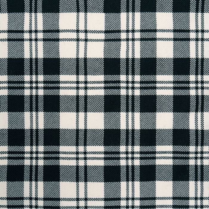 Scott Black And White Ancient Tartan Fabrics
