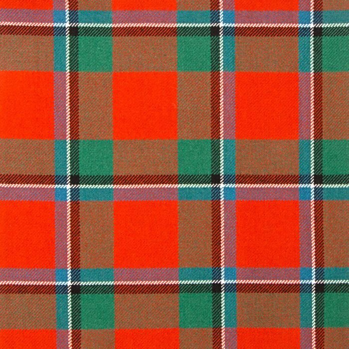 Sinclair Red Ancient Tartan Fabrics