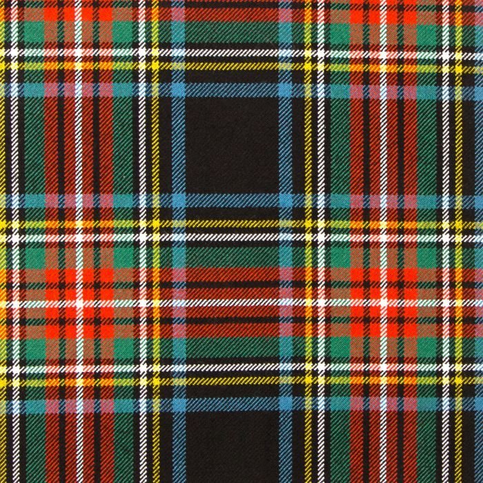 Stewart Black Ancient Tartan Fabrics
