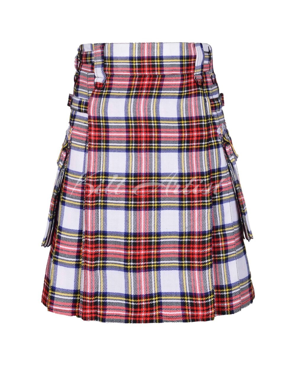 Stewart Black Tartan Utility Kilt