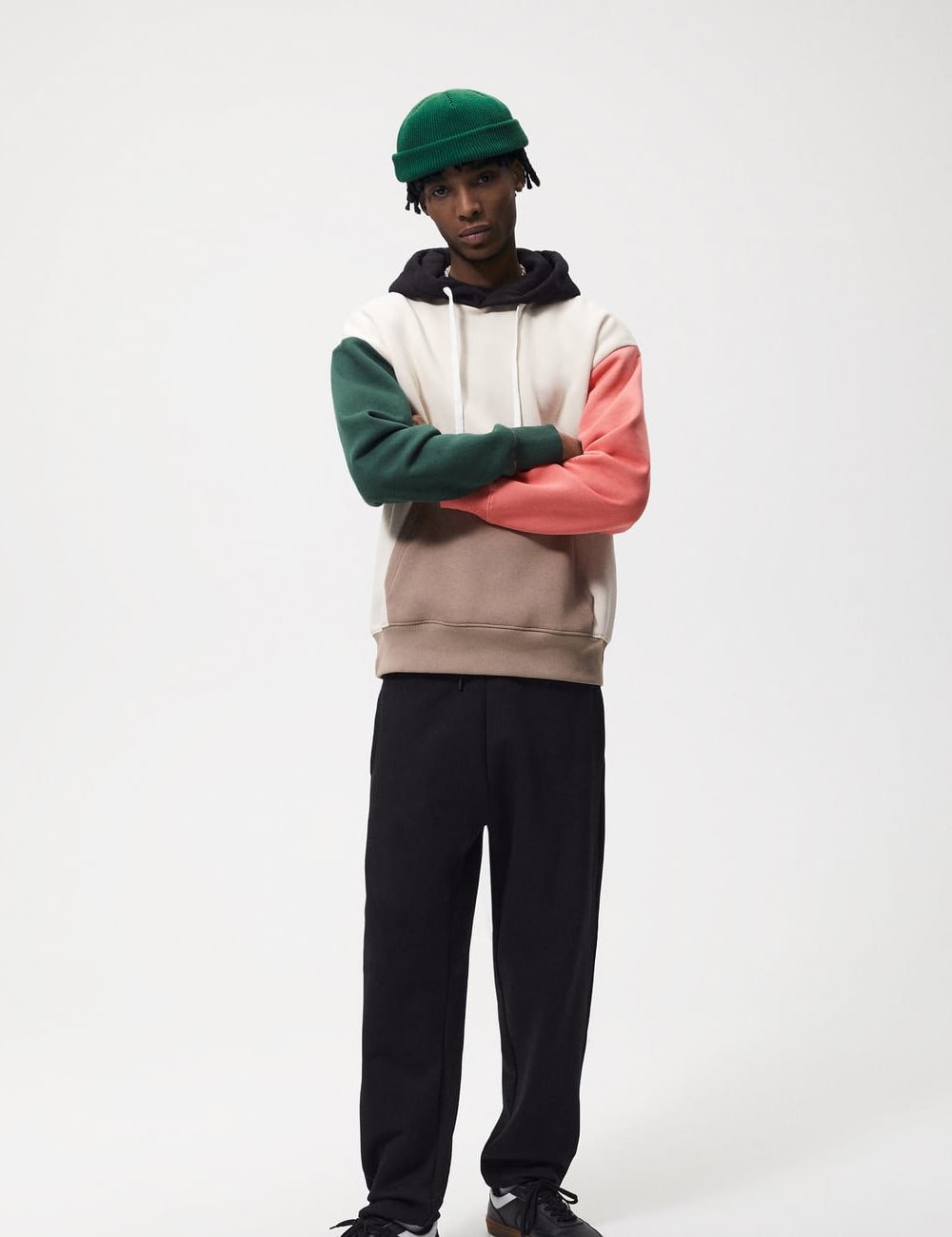 COLOUR BLOCK HOODIE