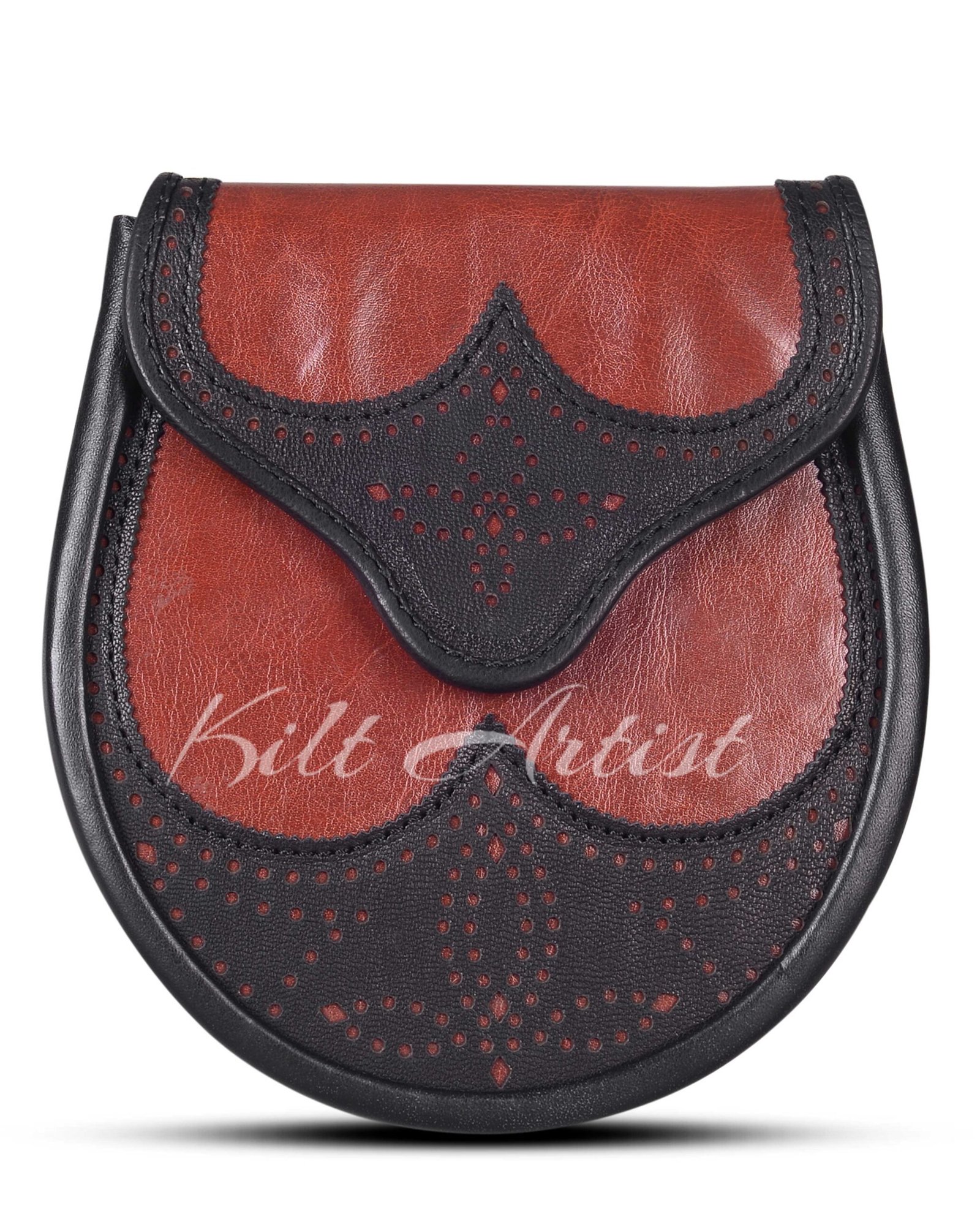 Red Black Two Tone Day Sporran