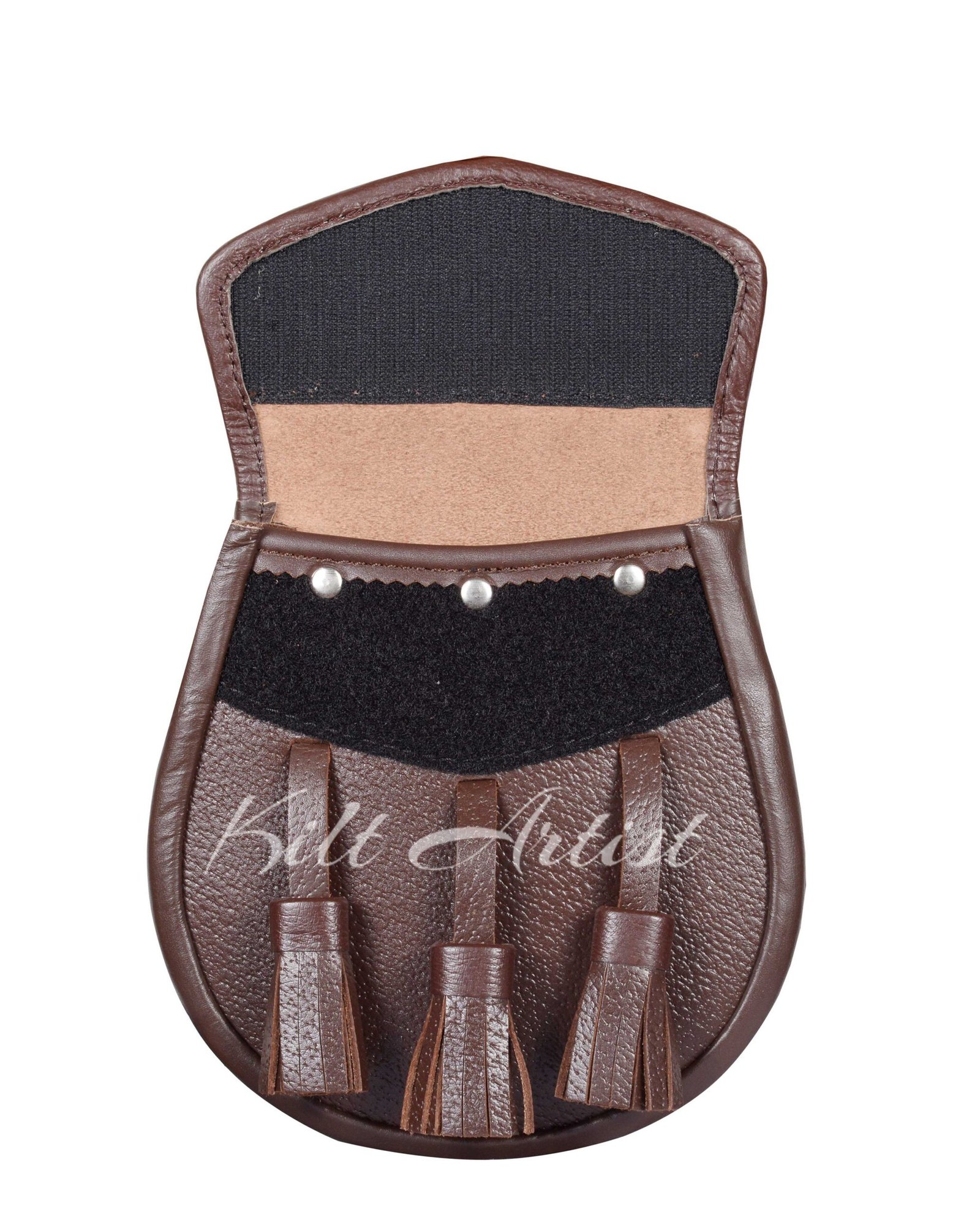 Plain Brown Leather Day Sporran