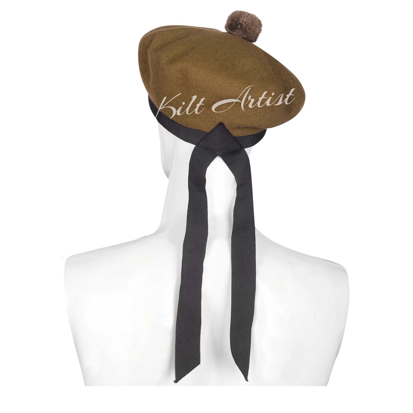 Men's Scottish Plain Tan Wool Balmoral Cap