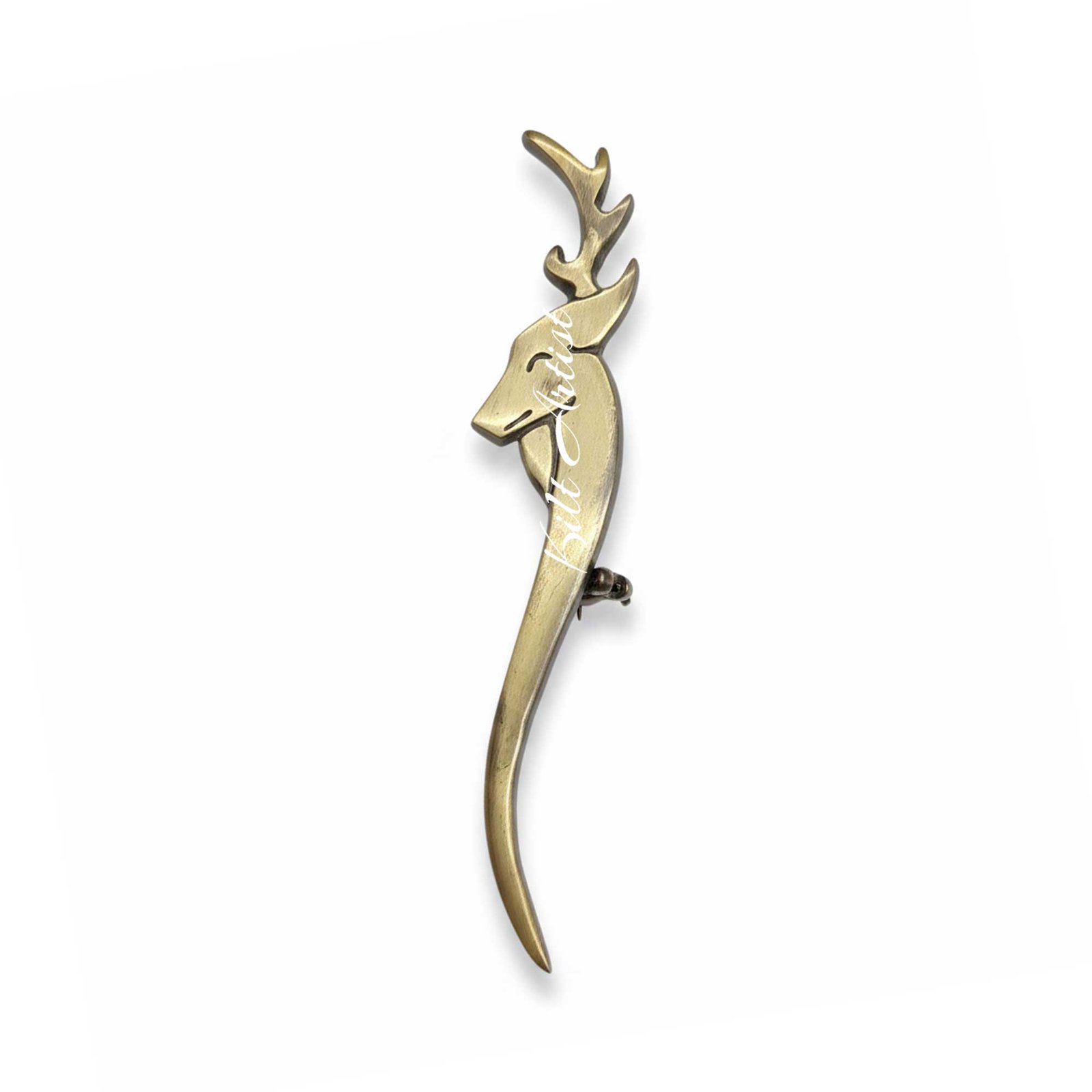 Scottish Stag head kilt pin