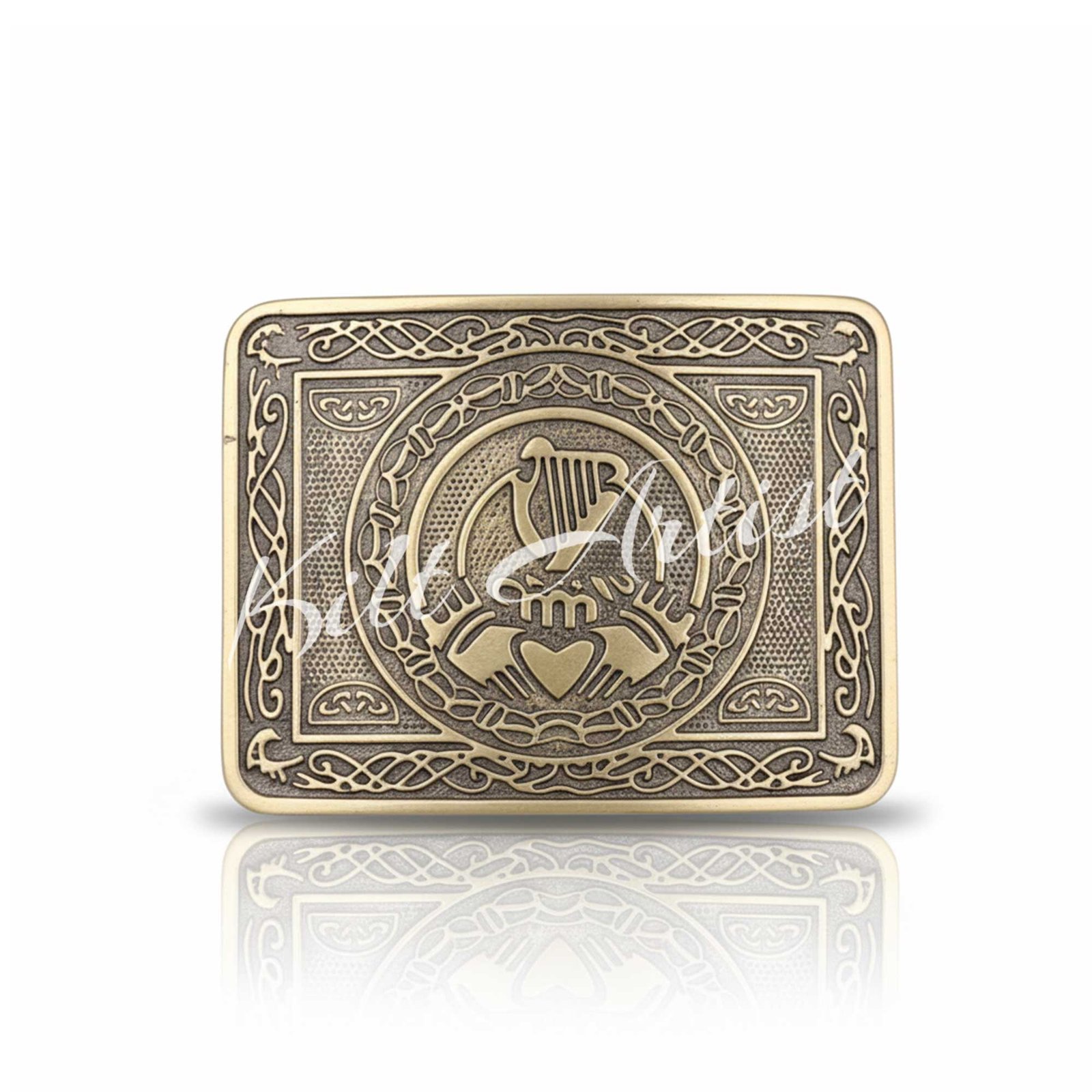 Irish Harp Scottish Kilt Belt Buckle