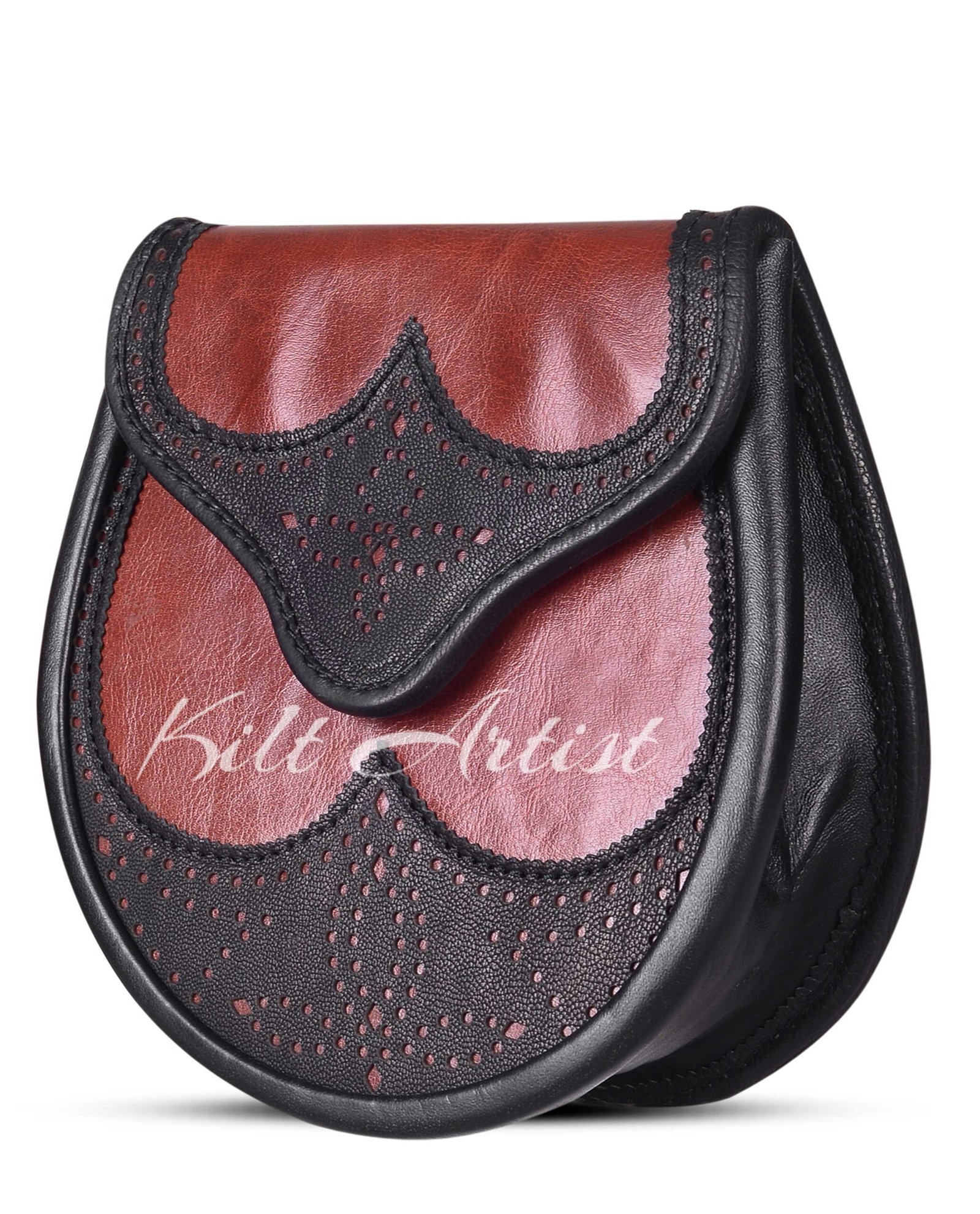 Red Black Two Tone Day Sporran - Image 3