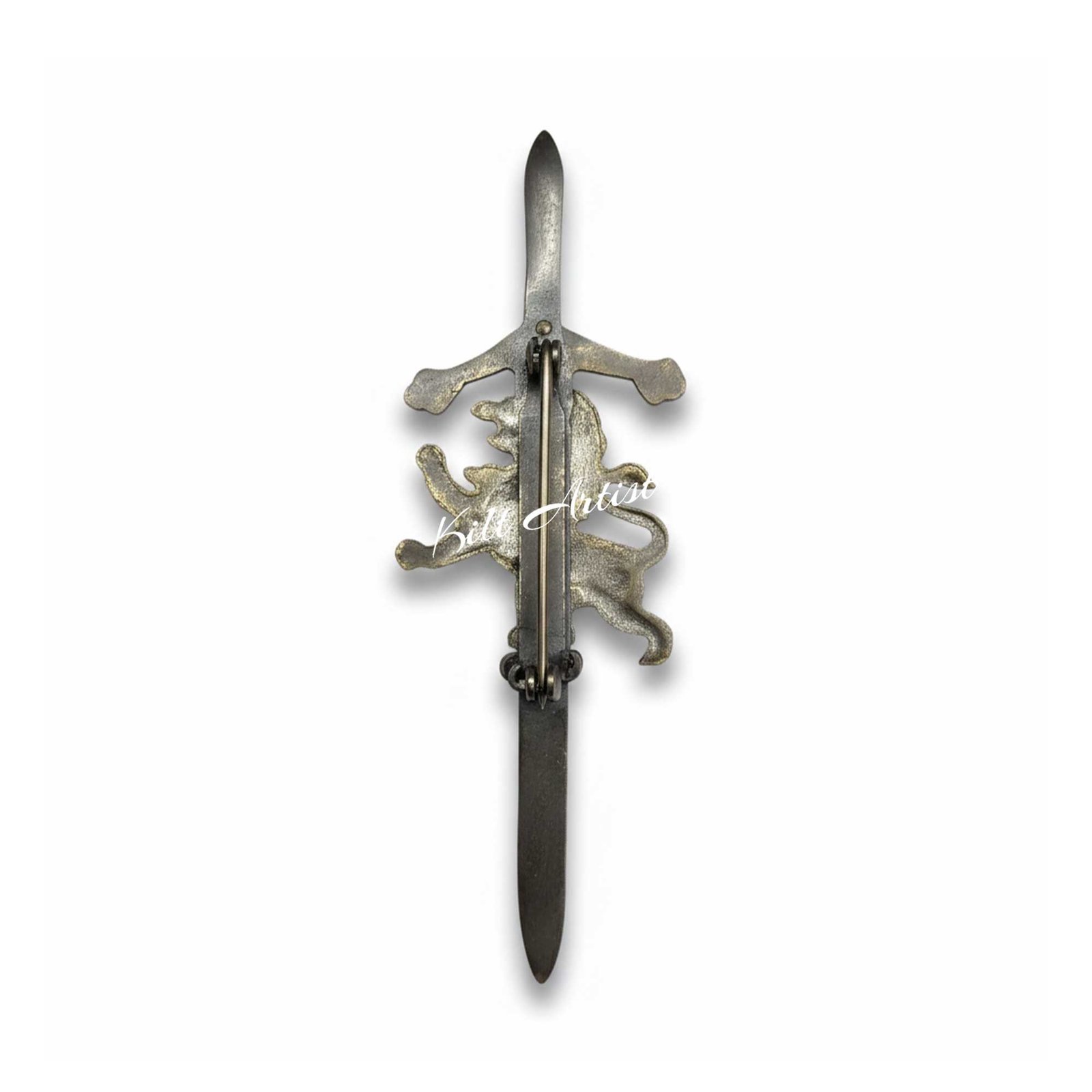 Scottish Rampant lion kilt pin