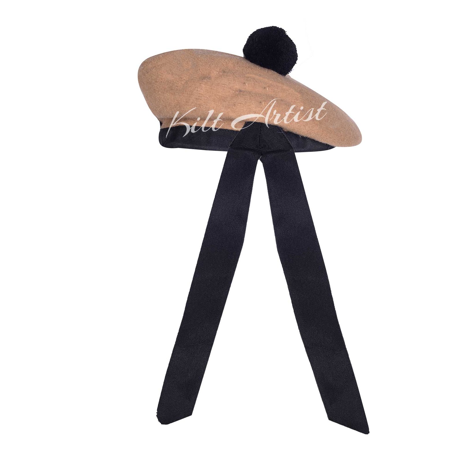 Men's Scottish Tan Wool Balmoral Cap