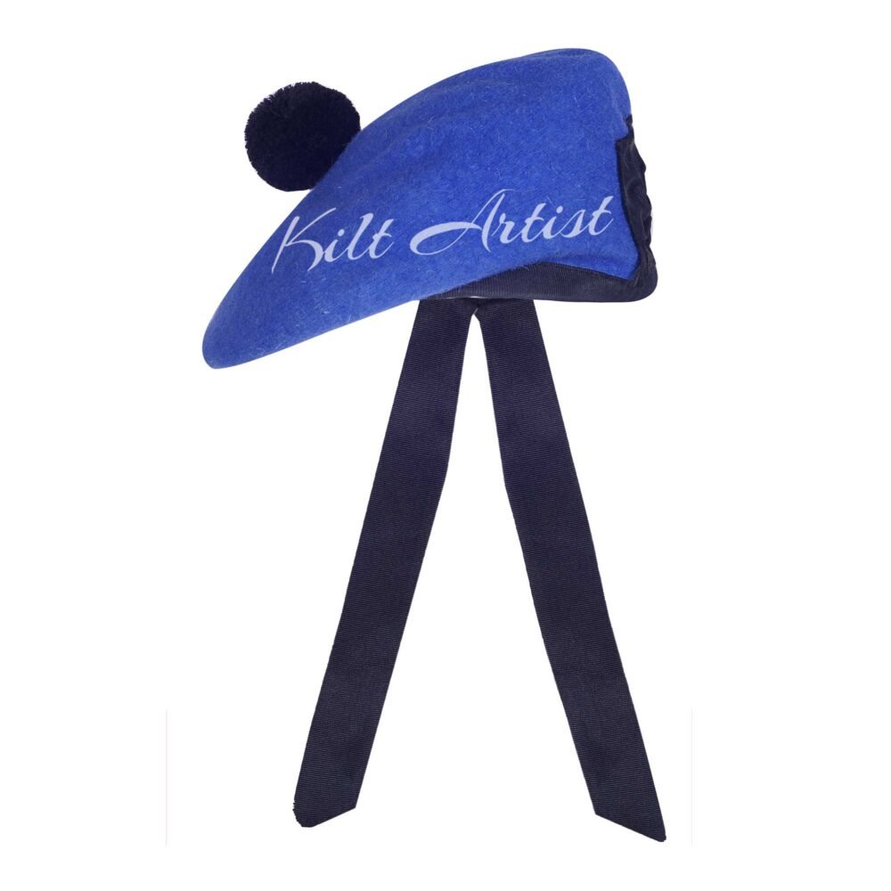 Royal Blue Wool Balmoral Cap