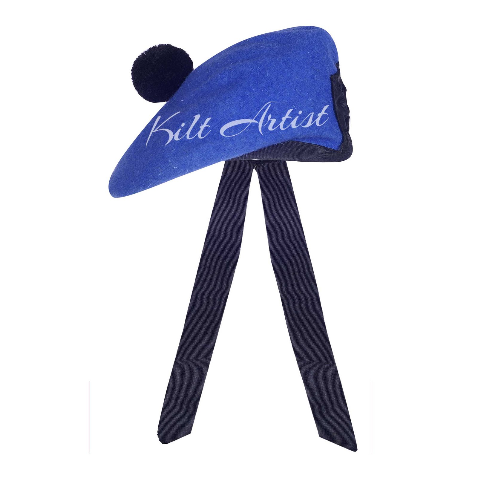 Royal Blue Wool Balmoral Cap