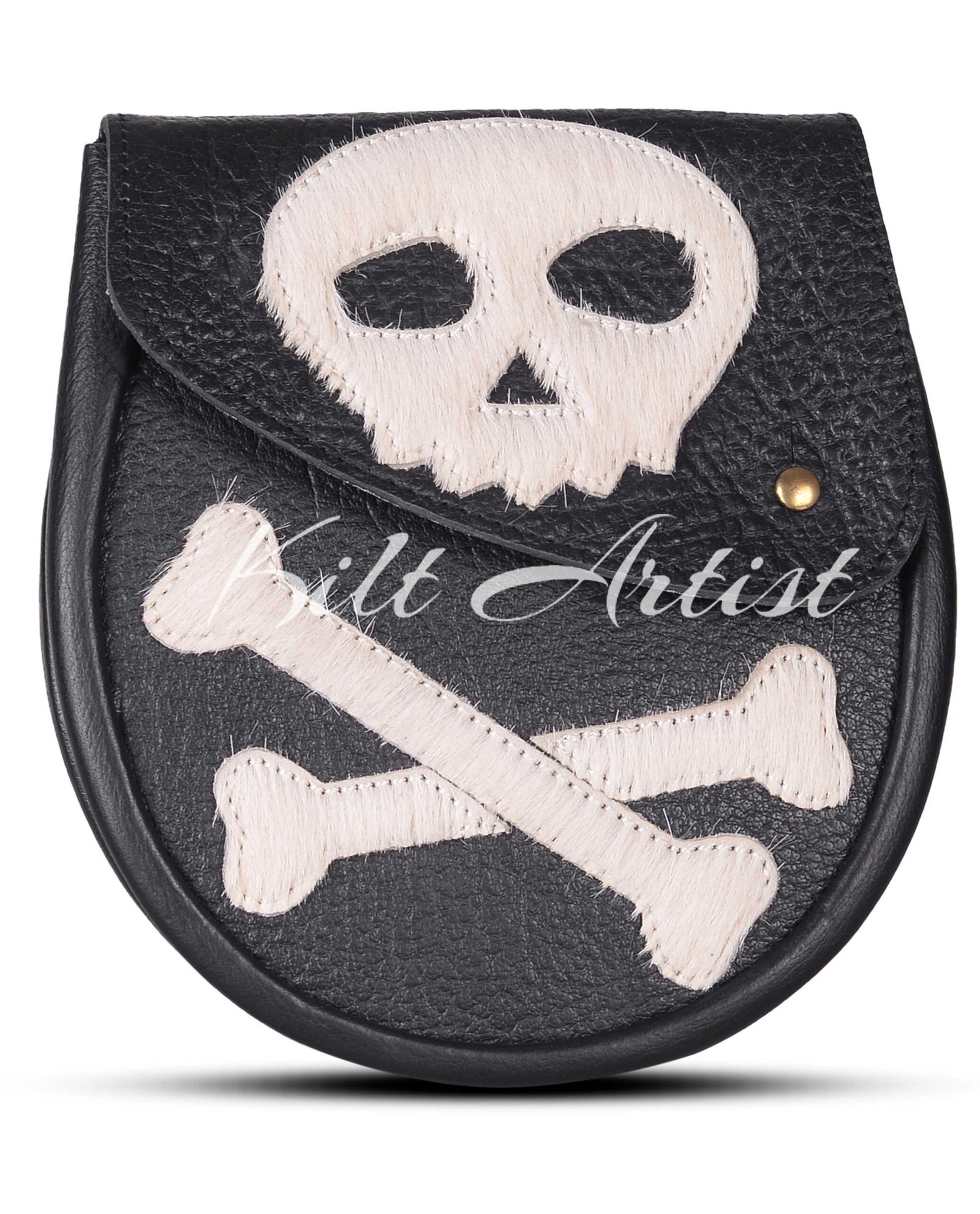 Men's Scottish Skull and Bones Hunting Sporran