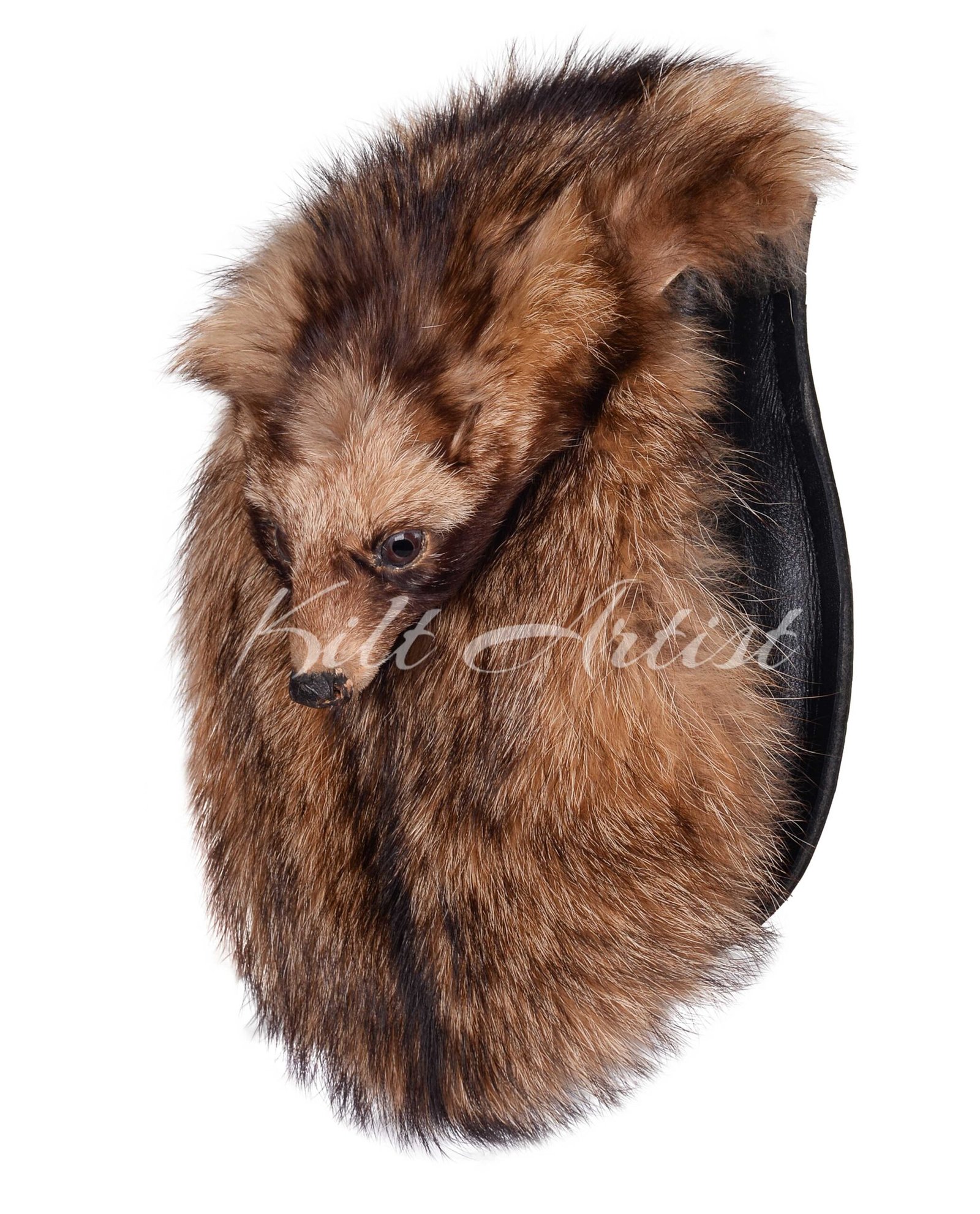 Men's Scottish Full Mask Brown Coyote Sporran
