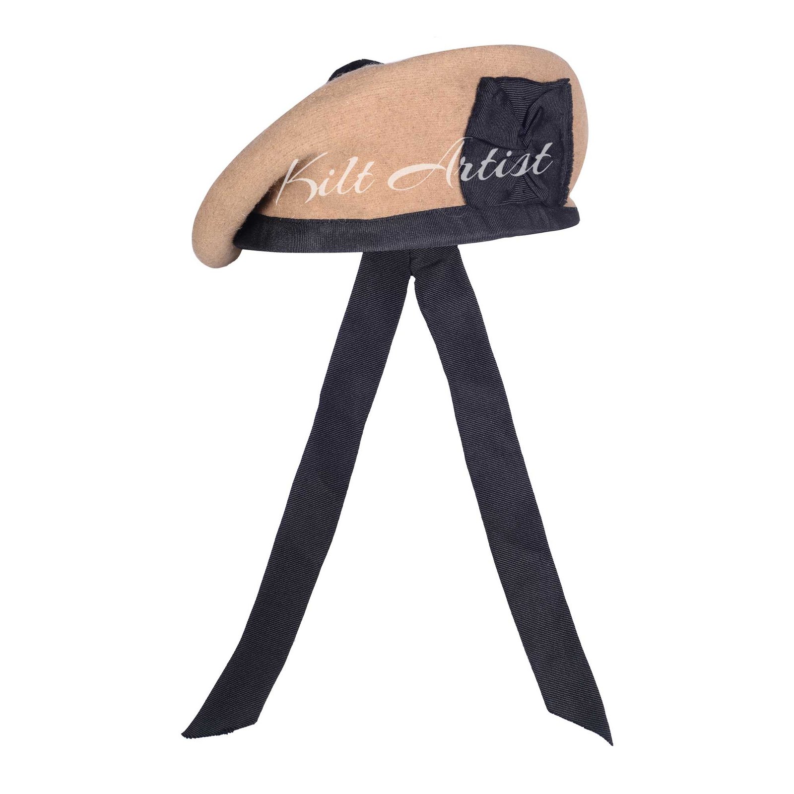 Men's Scottish Tan Wool Balmoral Cap