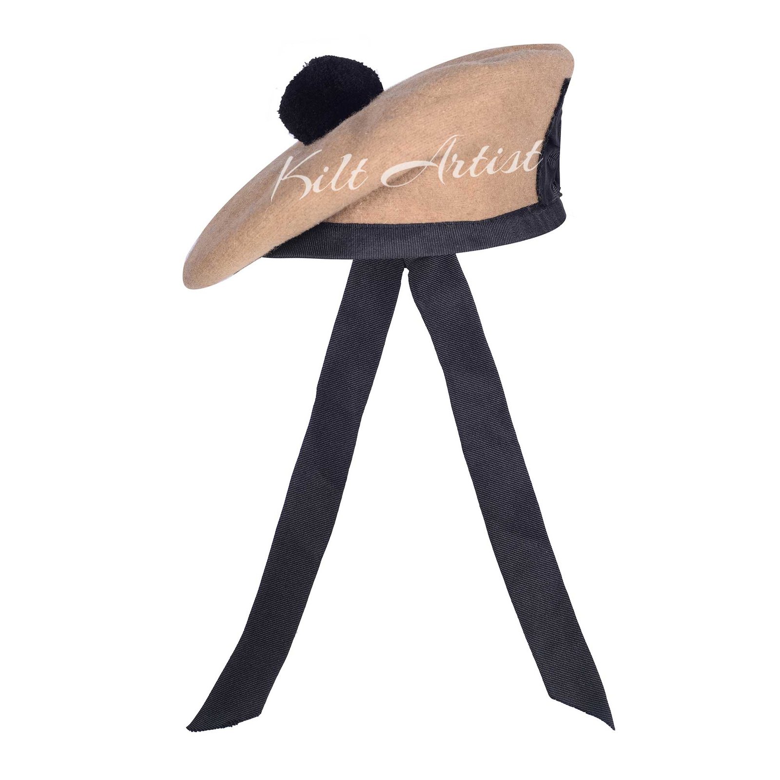 Men's Scottish Tan Wool Balmoral Cap