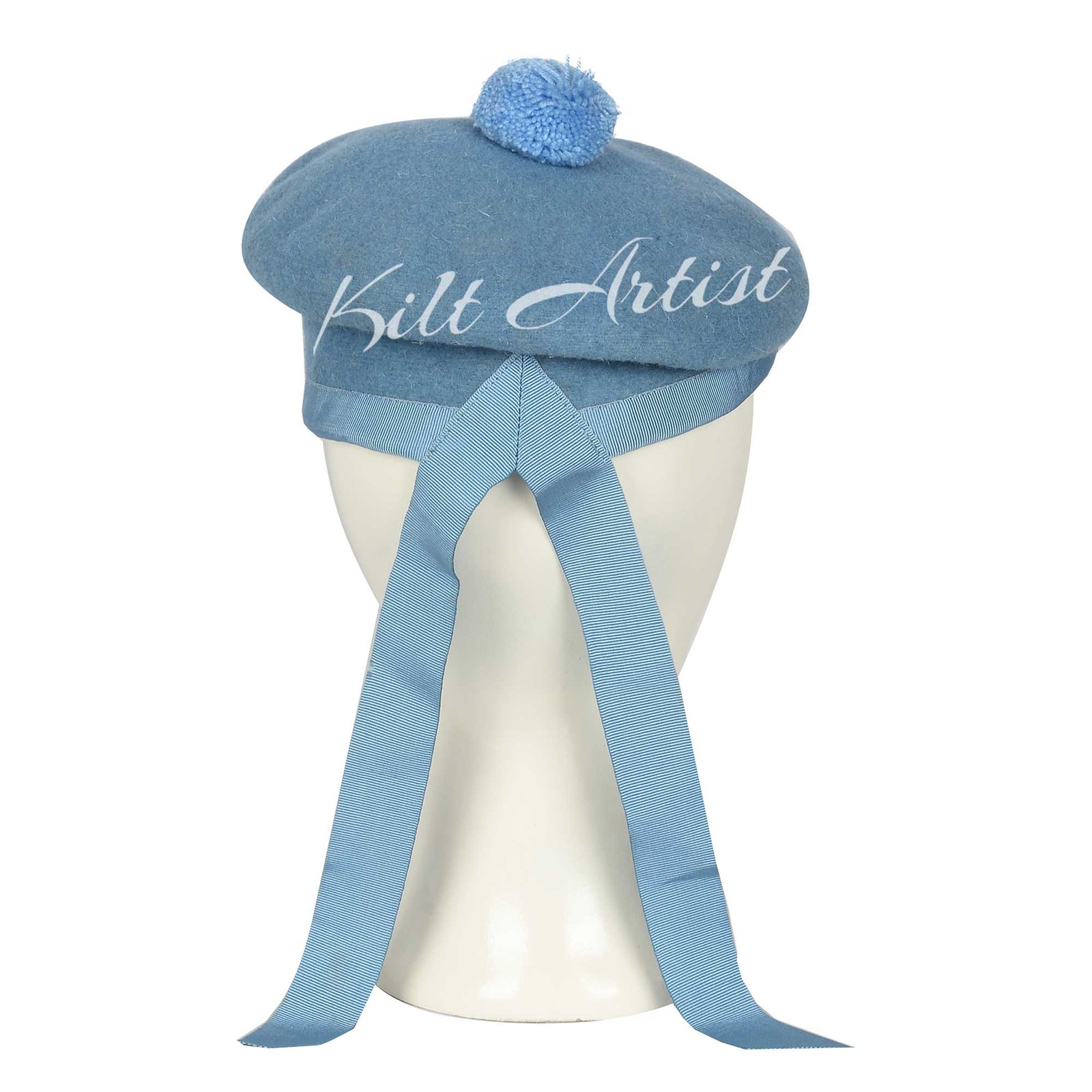 Men's Scottish Sky Blue Wool Balmoral Cap