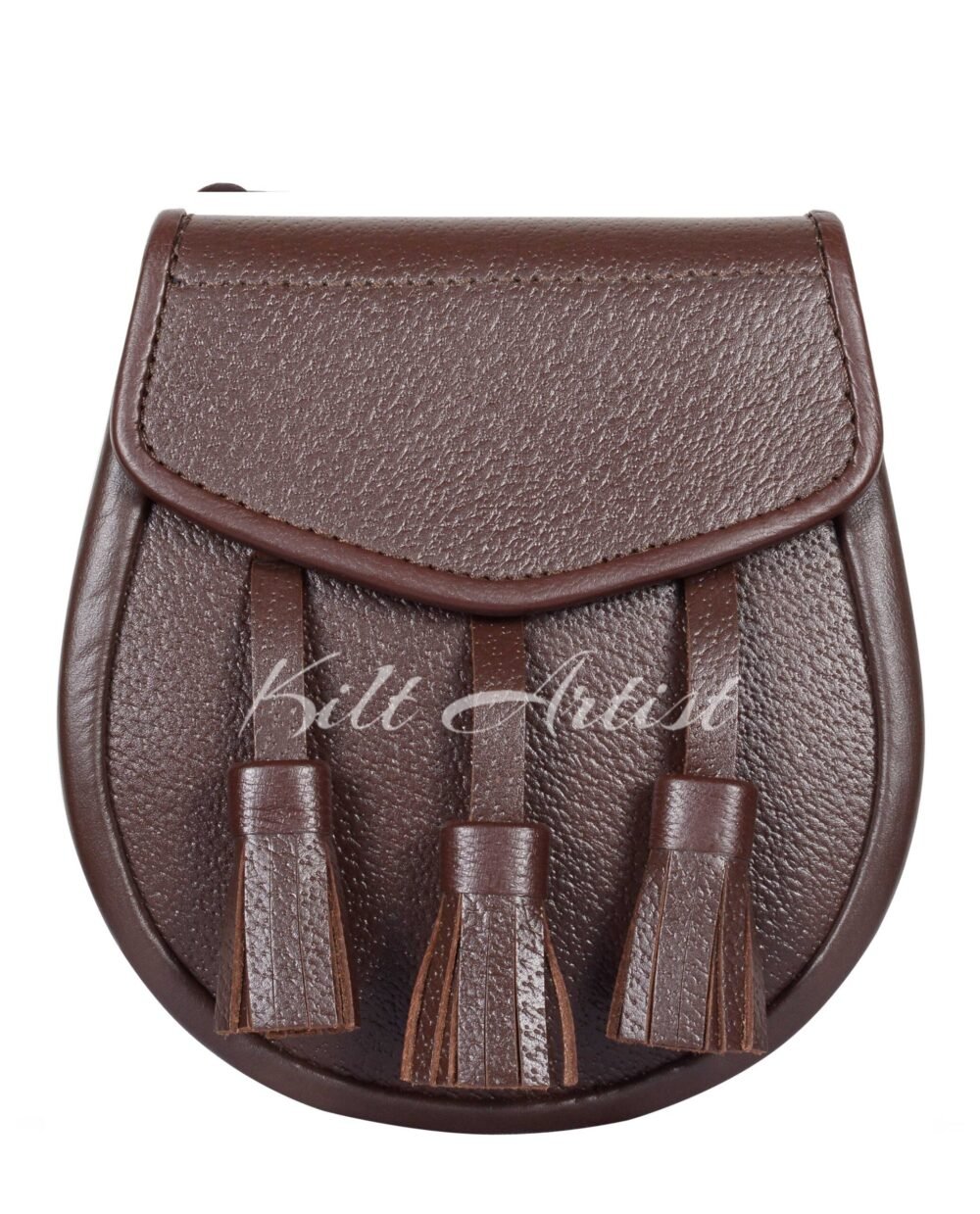 Plain Brown Leather Day Sporran