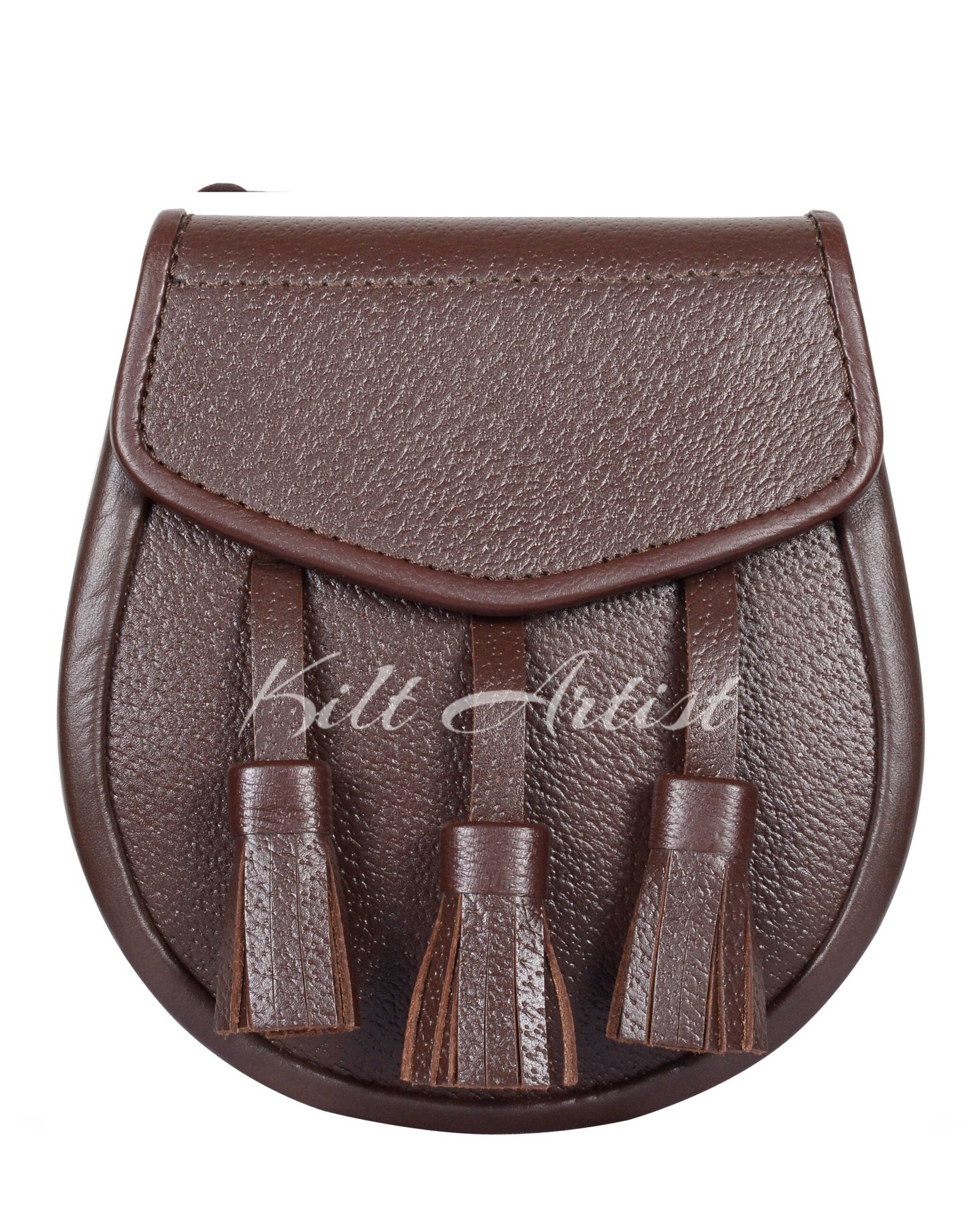 Plain Brown Leather Day Sporran