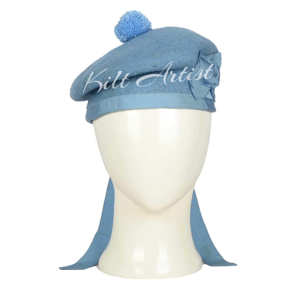 Men's Scottish Sky Blue Wool Balmoral Cap